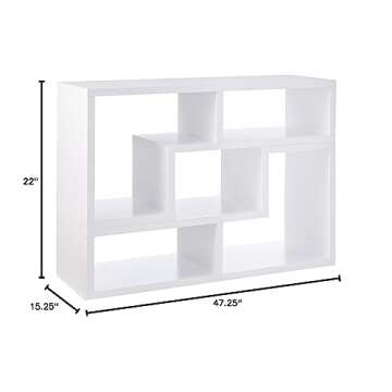 Coaster Home Furnishings Convertible TV Console and Bookcase Combination White