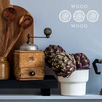 Wood Riser Tray Soap, Stand Soap Tray for Kitchen Sink, Wood Pedestal for Kitchen Counter Sink Stand Decorative Rustic Bathroom Dishes Plant Bottles Candles Display(9 x 6 Inch,Black)