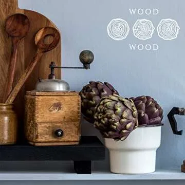 Wood Riser Tray Soap, Stand Soap Tray for Kitchen Sink, Wood Pedestal for Kitchen Counter Sink Stand Decorative Rustic Bathroom Dishes Plant Bottles Candles Display(9 x 6 Inch,Black)