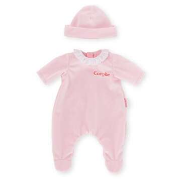 Corolle Mon Classique Pink Pajamas for 14" Dolls