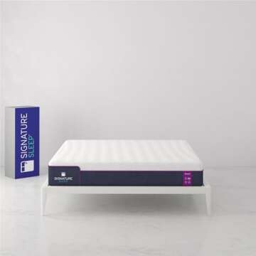 Signature Sleep Memoir 12 Inch Memory Foam Mattress - Comfortable, Certipur-US Certified, King Size