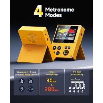 Donner Metronome Tuner 3 In 1 with Trainer Rhythm Mode