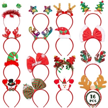 HOVACY Festive Christmas Headbands for All Ages Collection