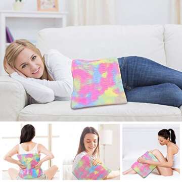 Tie Dye Heating Pad for Back Pain Relief - 3 Heat Settings