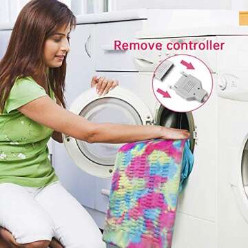 Tie Dye Heating Pad for Back Pain Relief - 3 Heat Settings