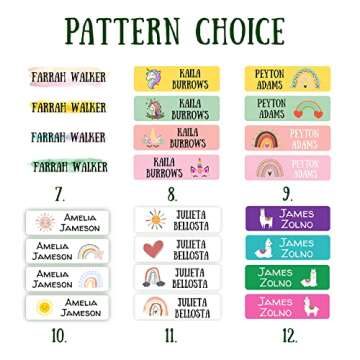 Custom Waterproof Kid Name Labels for School & Daycare