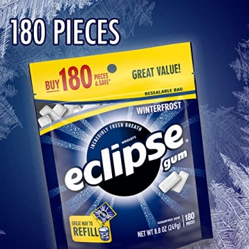 ECLIPSE Winterfrost Sugar Free Chewing Gum Bulk Pack