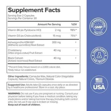 MENO Vitamins for Menopause, 30 Servings (Pack of 1) - Hormone-Free Menopause Supplements for Women with Black Cohosh & Ashwagandha KSM-66 - Helps Alleviate Hot Flashes, Night Sweats, & Mood Swings