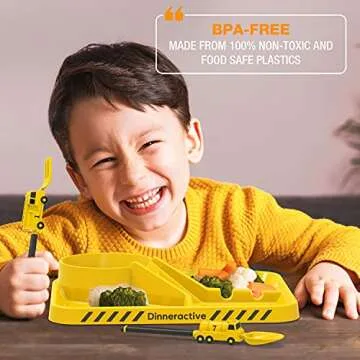 Dinneractive Firefighter Themed Utensil Set for Kids
