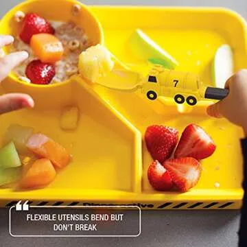 Dinneractive Firefighter Themed Utensil Set for Kids