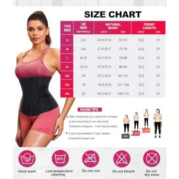TrainingGirl Women Waist Trainer Cincher Corset Tummy Control Workout Sweat Band Slimmer Belly Belt Weight Loss Sports Girdle (Black, X-Large)