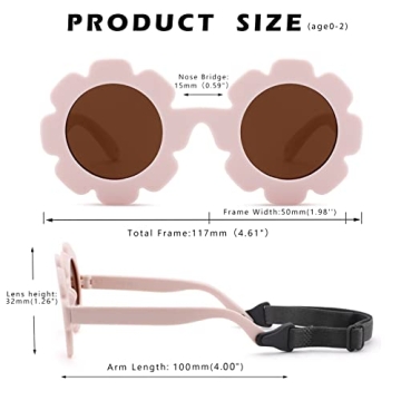 Hycredi Baby Polarized Sunglasses with Adjustable Strap