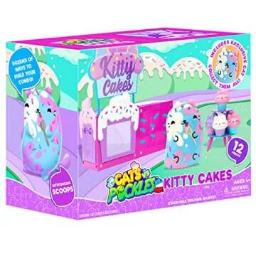 Cats vs Pickles - Cat Condo - Kitty Cakes Bakery with Exclusive Cat Scoops & Adorable Mini Food Kitty Cupcakes! Great Gift for Kids, Boys, & Girls! Collect as Desk Pets, Fidget Toys, or Sensory Toys