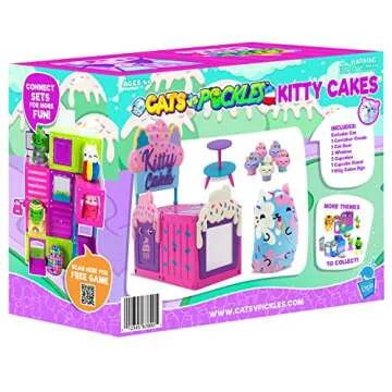 Cats vs Pickles - Cat Condo - Kitty Cakes Bakery with Exclusive Cat Scoops & Adorable Mini Food Kitty Cupcakes! Great Gift for Kids, Boys, & Girls! Collect as Desk Pets, Fidget Toys, or Sensory Toys