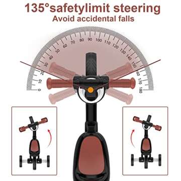 Versatile XIAPIA 3 in 1 Toddler Tricycle for Young Kids