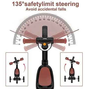 Versatile XIAPIA 3 in 1 Toddler Tricycle for Young Kids