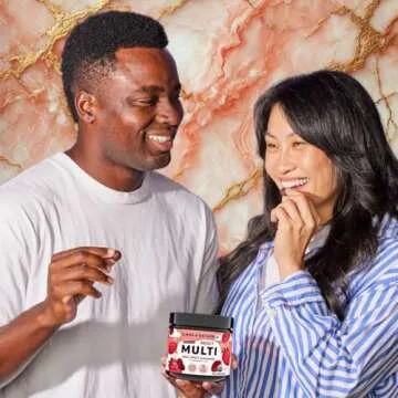 Llama Naturals Real Fruit Gummy Vitamins for Adults, No Added Sugar Cane, Whole Food Multivitamin Gummies for Women and Men, Vegan, Organic, Plant Based, Chewable, 120 Count (30 Day Supply) Strawberry