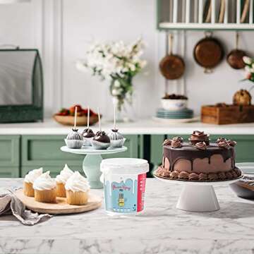 Gourmanity Glucose Syrup for Baking, Liquid Glucose Syrup Perfect as a Sweetener, Thickener and Moisture Retaining Agent, Great for Confectioner’s and Fondant Glaze, Kosher, 2.2lb