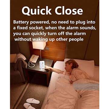 Upgraded Version Bed Sensor Alarm and Fall Prevention for Elderly/Dementia and More,Caregiver Pager Motion Sensor Alarm with 5 Volume Level,Bed Alarm for Elderly Adults Wireless