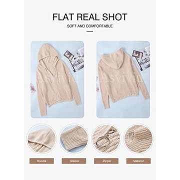 Asvivid Long Sleeve Open Front Cardigans for Women Lightweight Casual Loose Soft Knit Sweater Cardigan Outwear Coat