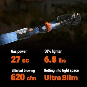 WORX Nitro 40V WG585 Leaf Blower Cordless with Battery & Charger, PowerShare, Blowers for Lawn Care ...