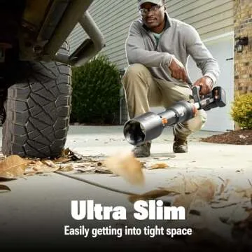 WORX Nitro 40V WG585 Leaf Blower Cordless with Battery & Charger, PowerShare, Blowers for Lawn Care Up to 165 MPH 620 CFM, Lightweight with High-Power Turbine Fan and Brushless Motor