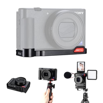 ZV-1 Camera Base Mount Bracket for Sony ZV1 Compact Camera, with Cold Shoe Microphone/Light Extensio...