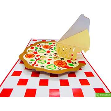 Pizza Pop Up Card - 3D Greeting Card for Every Occasion
