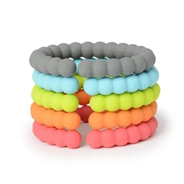 Chewbeads Baby Links - Safe Silicone Toy Rings for Toddlers