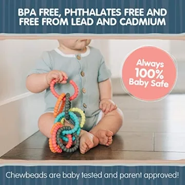 Chewbeads Baby Links - Safe Silicone Toy Rings for Toddlers