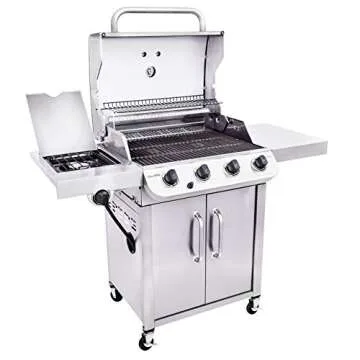 Char-Broil® Performance Series™ Convective 4-Burner with Side Burner Cabinet Propane Gas Stainless Steel Grill - 463375919