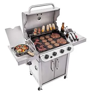 Char-Broil® Performance Series™ Convective 4-Burner with Side Burner Cabinet Propane Gas Stainless Steel Grill - 463375919