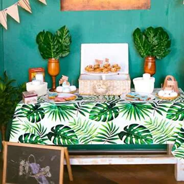 Vibrant Hawaiian Luau Tablecloth - Perfect for Summer Parties