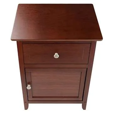 Winsome Wood Eugene Accent Table, Walnut, FURNITURE