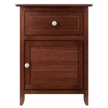 Winsome Wood Eugene Accent Table, Walnut, FURNITURE