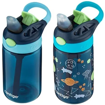 Contigo Kids Water Bottle with AUTOSPOUT Straw 14oz 2-Pack