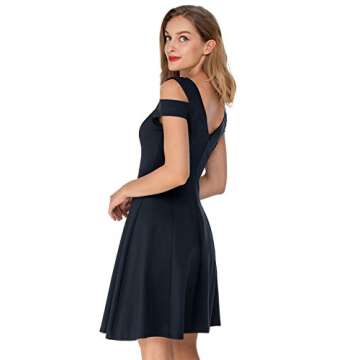 InsNova Navy Blue Cocktail Dress for Women Juniors Summer Wedding Guest Homecoming Graduation Evening Party Birthday