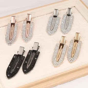 Magicsky 8PCS No Crease Hair Clips with Rhinestones for Women