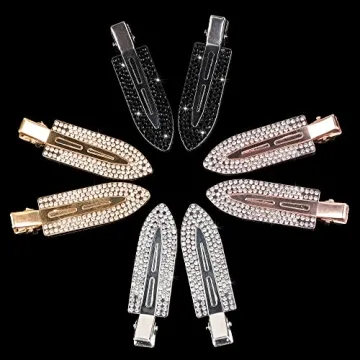 Magicsky 8PCS No Crease Hair Clips with Rhinestones for Women