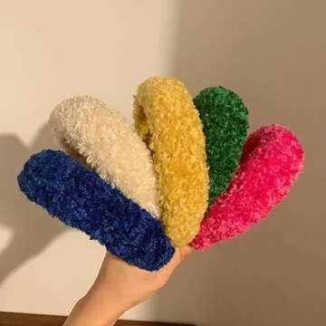 Agirlvct Wool Lamb Hairband for Spa & Makeup (2 Pack)