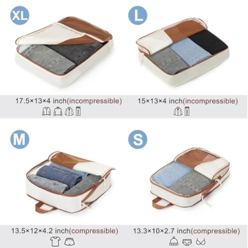 CLUCI Compression Packing Cubes for Travel Organization