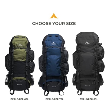 TETON 75L Explorer Internal Frame Backpack for Outdoor Adventures