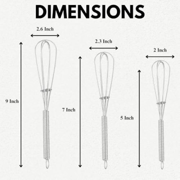 Chandler Balloon Whisk Set | Stainless Steel Kitchen Whisks