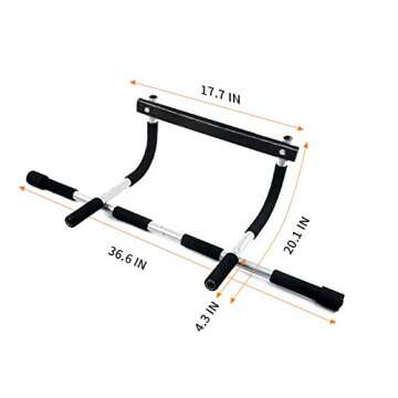 Doopro Pull Up Bar, Strength Training Pull-Up Bars, Doorway Pull Up Bar Mounted,Chin Up Bar for Door,Multifunction Home Gym Equipment