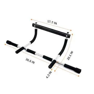Doopro Pull Up Bar, Strength Training Pull-Up Bars, Doorway Pull Up Bar Mounted,Chin Up Bar for Door,Multifunction Home Gym Equipment