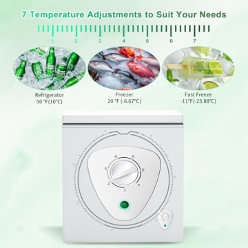 Rosmena Chest Freezer - 3.5 Cu.Ft High Volume Storage