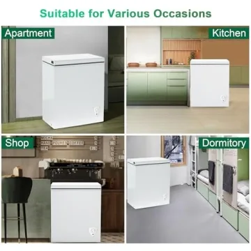 Rosmena Chest Freezer - 3.5 Cu.Ft High Volume Storage