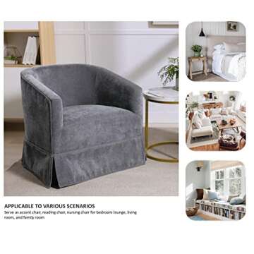 Locus Bono Swivel Accent Chair - Modern Comfortable Design