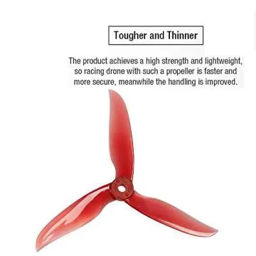 16pcs DALPROP T5045C 5045 5 Inch 3-Blades CW CCW Tri-Blade Propeller, Best Match for 200 210 230 250 FPV Racing Drone Quadcopter Frame Kit(4pcs Black, 8pcs Red,4pcsBlue)