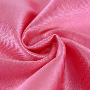 DRESSMECB Women's Sexy Kim Birthday Outfit Cut Out Satin Bodycon Mini Dresses Hot Pink Large